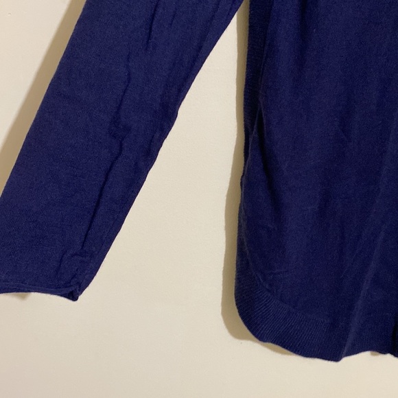 Caslon Turtle Tunic Sweater Navy Peacoat Color Size S - Picture 6 of 12